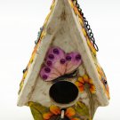 Stoneware Butterfly Birdhouse FREE SHIPPING