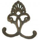 Cast Iron Crown Hooks Set of 6 FREE SHIPPING