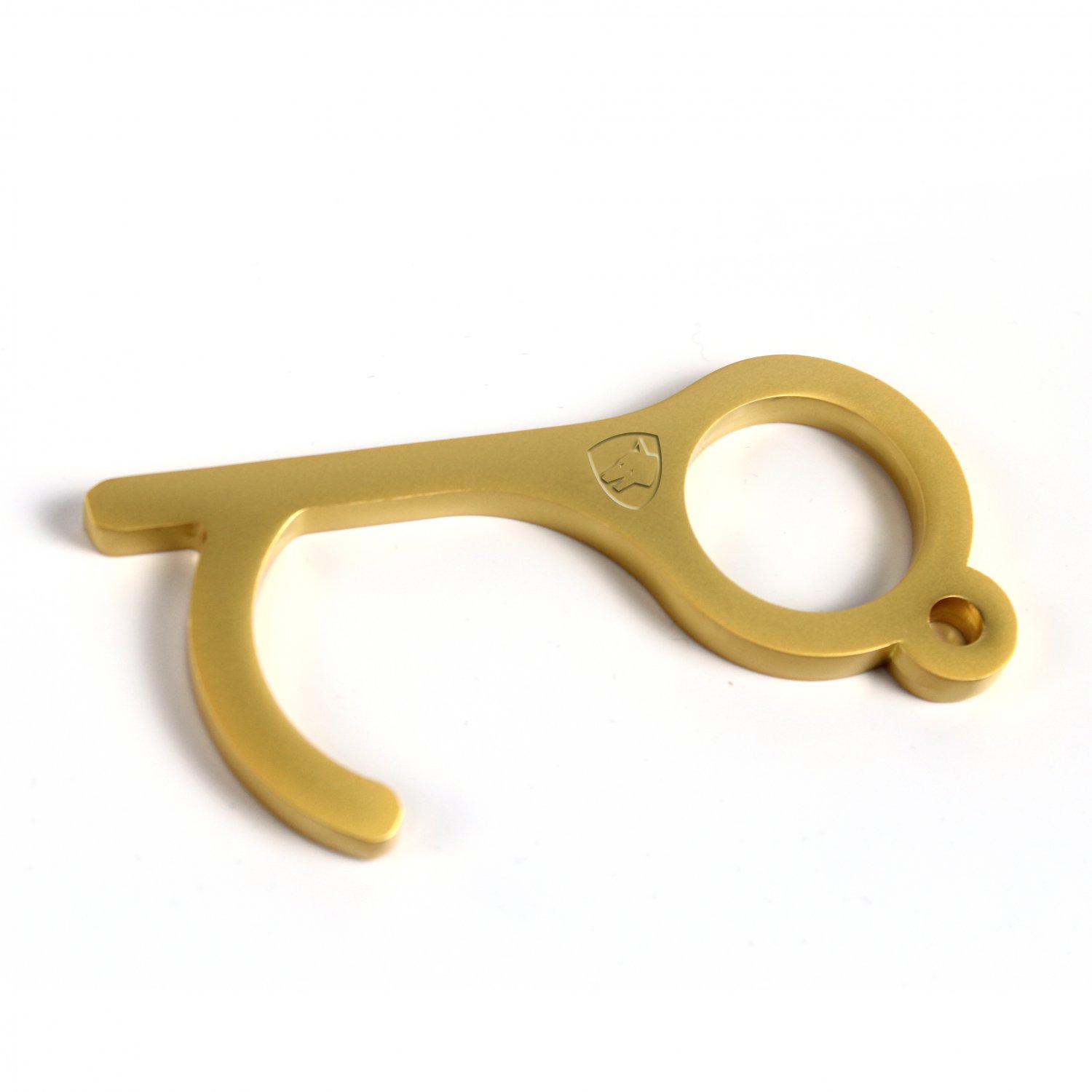 No Touch Keychain Gold Hand tool for Touchless Opening Doors and