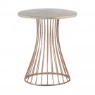Rose Gold Base Circle Accent Side Table FREE SHIPPING