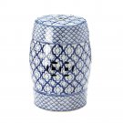 Blue and White Ceramic Stool FREE SHIPPING