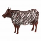 Open Geometric Frame Metal Cow Sculpture FREE SHIPPING