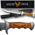 White Deer Full Tang Bowie Knife 15in w/ Sheath & Hardwood Handle FREE SHIPPING