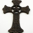 Cast Iron Cross with Star FREE SHIPPING