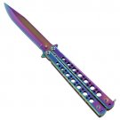 King’s Thorn Balisong Butterfly Knife Flipper Knife | Aurora Titanium FREE SHIPPING