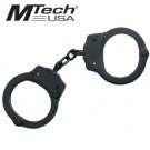 MTech Tactical Black Carbon Steel Handcuff Double Locking + 2 Keys FREE SHIPPING