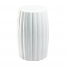 Glossy White Ceramic Stool FREE SHIPPING