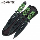 Cord Wrapped Zombie Throwing Knife 3 Pc Set 7.5" Overall FREE SHIPPING