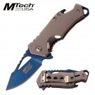 3 Inch Closed Bottle Opener Assisted Opening Knife Blue Blade FREE SHIPPING