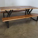 Custom Reclaimed Wood Rustic Modern Industrial Indoor / Outdoor/