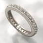 Vera Wang Sterling Silver Light Azore Crystal Ring-Size 8