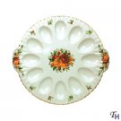 Old Country Roses Holiday Deviled Egg Dish by Royal Albert Old Country Roses Holiday Deviled Egg Dish by Royal Albert