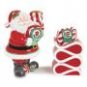 Fitz and Floyd Peppermint Santa  Candleholders