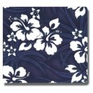 Set of 2 Collected Memories NAVY HIBISCUS Fabric Ctovered 8x8 Inch Premium Scrapbook Album