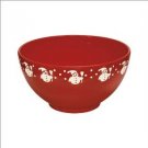 Waechtersbach Holiday Gracie Medium Serving Bowl, Cherry with White Snowman Waechtersbach Holiday Gracie Medium Serving Bowl, Cherry with White Snowman