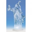 12" Icy Crystal LED Lighted Santa Claus with Lantern Christmas Figure 12" Icy Crystal LED Lighted Santa Claus with Lantern Christmas Figure