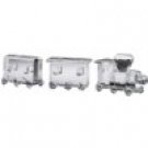 Godinger Three Piece Crystal Train Set Godinger Three Piece Crystal Train Set