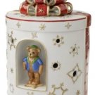 Villeroy & Boch Christmas Toys 9-1/4-Inch Large Round Musical Gift Box, White with Red Ribbon Villeroy & Boch Christmas Toys 9-1/4-Inch Large Round Musical Gift Box, White with Red Ribbon