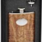 Visol "Bronze" Crocodile Leather Flask Gift Set, 6-Ounce, Brown Visol "Bronze" Crocodile Leather Flask Gift Set, 6-Ounce, Brown