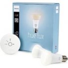 Philips Hue Lux Starter Kit, 2 Bulbs and 1 Hub 60W Equivalent A19 LED