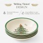 Spode Christmas Tree Green Trim Ascot Cereal Bowl Set of 4 Four