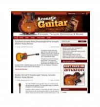 Acoustic Guitar Wordpress Niche Blog