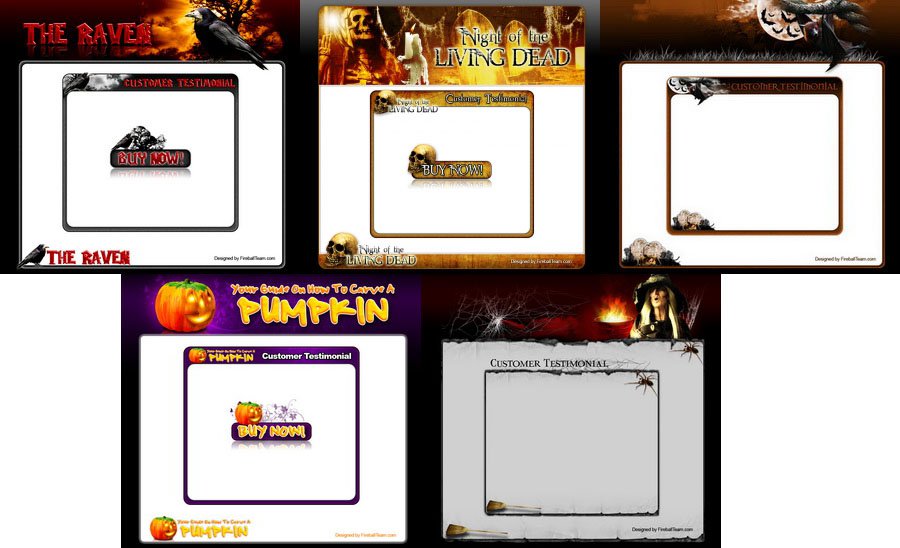5 Halloween Template Package V.1