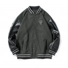 FOSSO EVILIVE URBAN OUTFIT STYLE FAUX LEATHER BOMBER JACKET