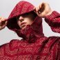 HAWAII CATTE FUSEHO CASUAL HOODED JACKET IN RED