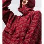 HAWAII CATTE FUSEHO CASUAL HOODED JACKET IN RED