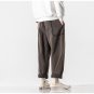 FOZXI RONNO WIDE LEG CASUAL SWEATPANTS WITH BELT