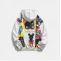 RAY DAVILO SPACE HUNTER CARTOON SMILEY PRINT UNISEX HOODIE SWEATSHIRT