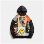 RAY DAVILO SPACE HUNTER CARTOON SMILEY PRINT UNISEX HOODIE SWEATSHIRT