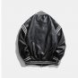 DAVIL RAY YEOOTI FALL FASHION BASEBALL STYLE FAUX LEATHER JACKETS