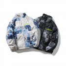 OZYO AYSTER AMERICAN RETRO HIGH NECK COTTON PADDED UNISEX BOMBER JACKET