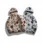 FRICCO BASIC CASUAL URBAN STYLE PLUSH HOODED JACKET