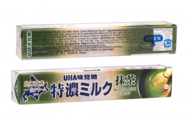 UHA Matcha Green Tea Milk Candy - Soft Chewy Healthy Snacks for Ladies & Girls
