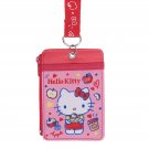 Sanrio Hello Kitty Lanyard Tag Back to School Work Pass ID tags Card Holder case bag Kitty