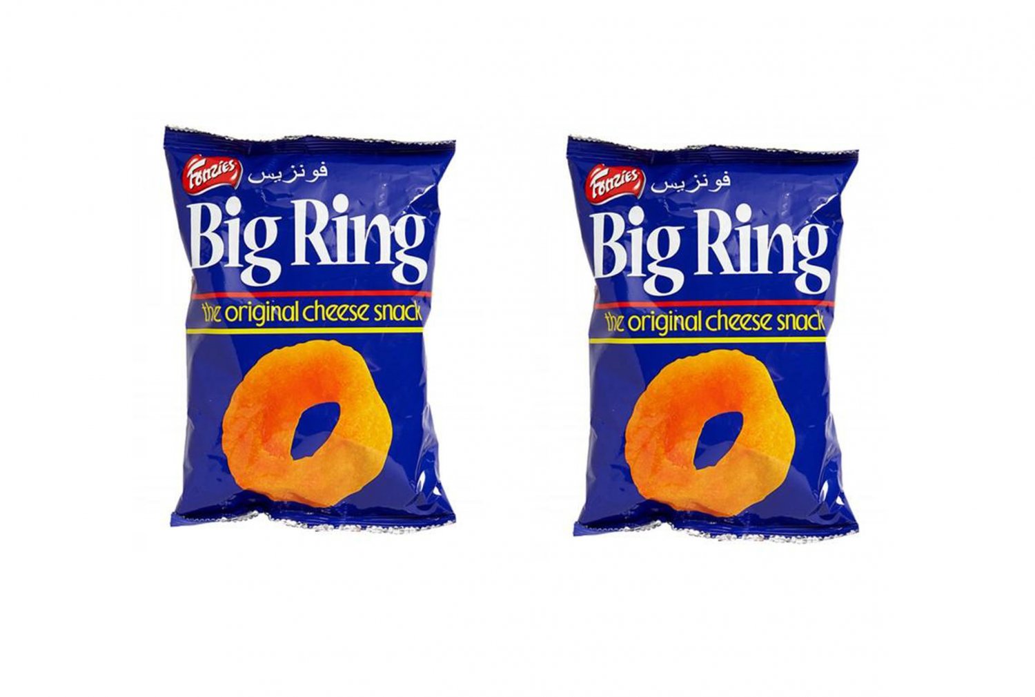 2 Packets of Fonzies Corn Snacks 60g Big Ring Cheese flavour Snack parties kids ball games
