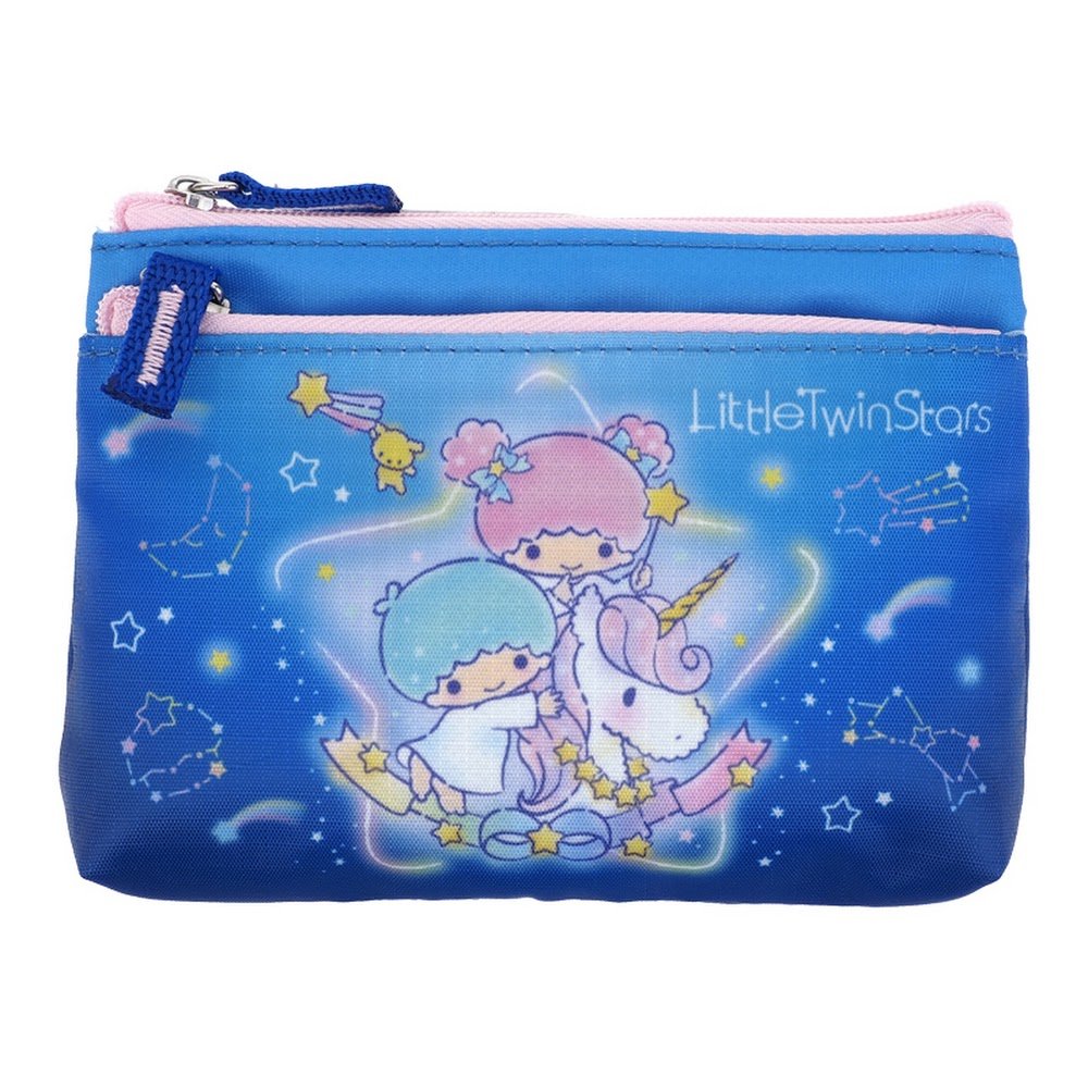 Sanrio Little Twin Stars Two-Zip Pouch bag coin purse cards case