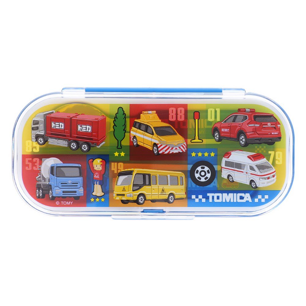Tomica Kids cutlery set Fork Spoon chopstick with matching case BPA free child boys