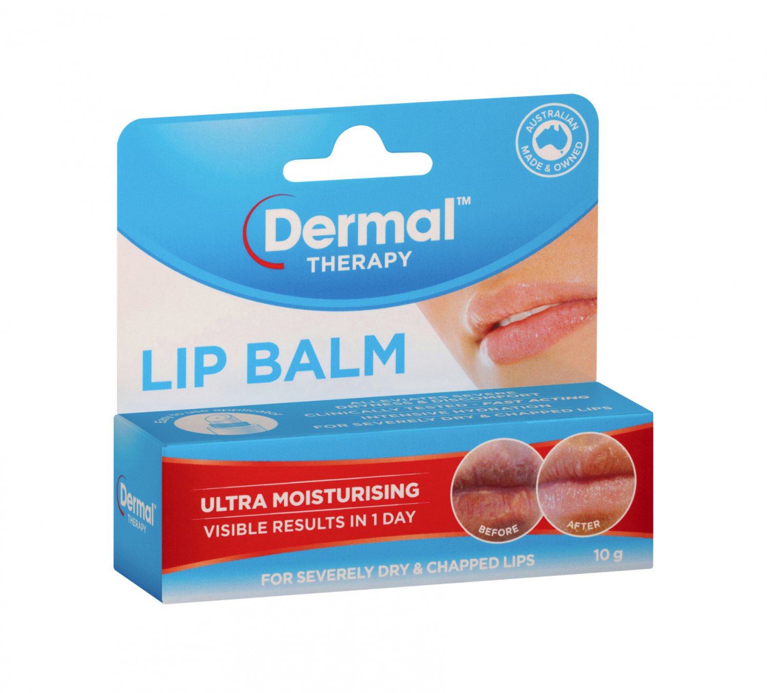 Dermal Therapy Lip Balm 10g Intensive Hydration Dry Lips