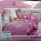 Sanrio Hello Kitty Double Size 54" x 75" Bedding Set of 1 Fitted Sheet & 2 Pillow Cases 3Pcs set