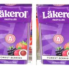 2 x Lakerol Sugarfree Pastilles - Forest Berries Flavor Candy