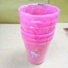 6 Pcs Set of Sanrio Hello Kitty Plastic Cups Drinking Cup mug kids parties