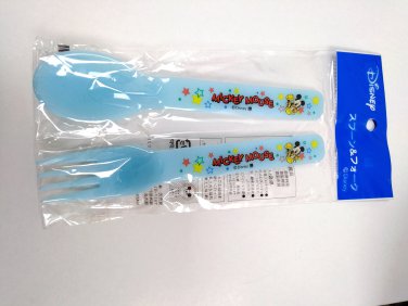 Disney Mickey Mouse Fork & Spoon Set - Bento Accessories for Kids