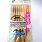 Kids' Bamboo Chopsticks - 5 Pairs, 16cm, Color-Lined for Children