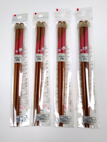 Japan Urara Series 18cm Lacquer Chopsticks Set of 4 Pairs Japanese Chopstick