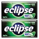 2 x Eclipse Sugarfree Mints - Intense Mint, 34g, Strong Fresh Breath