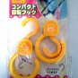 2 Pcs Set of Japan Baby Stroller Pram Duck & Bear Hook Pushchair Hooks Yellow